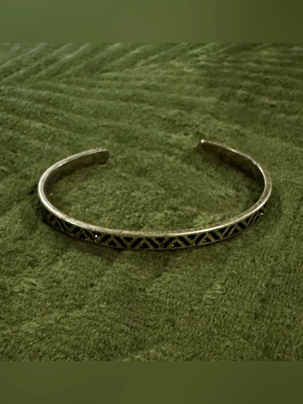Classic Brass Geometric Cuff Bracelet